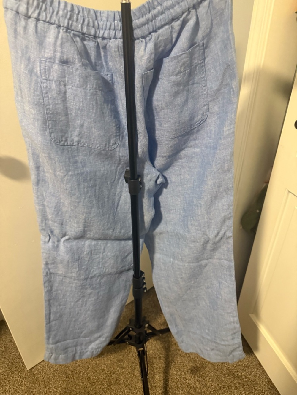 Talbots Linen Drawstring Pants - Picture 2 of 3